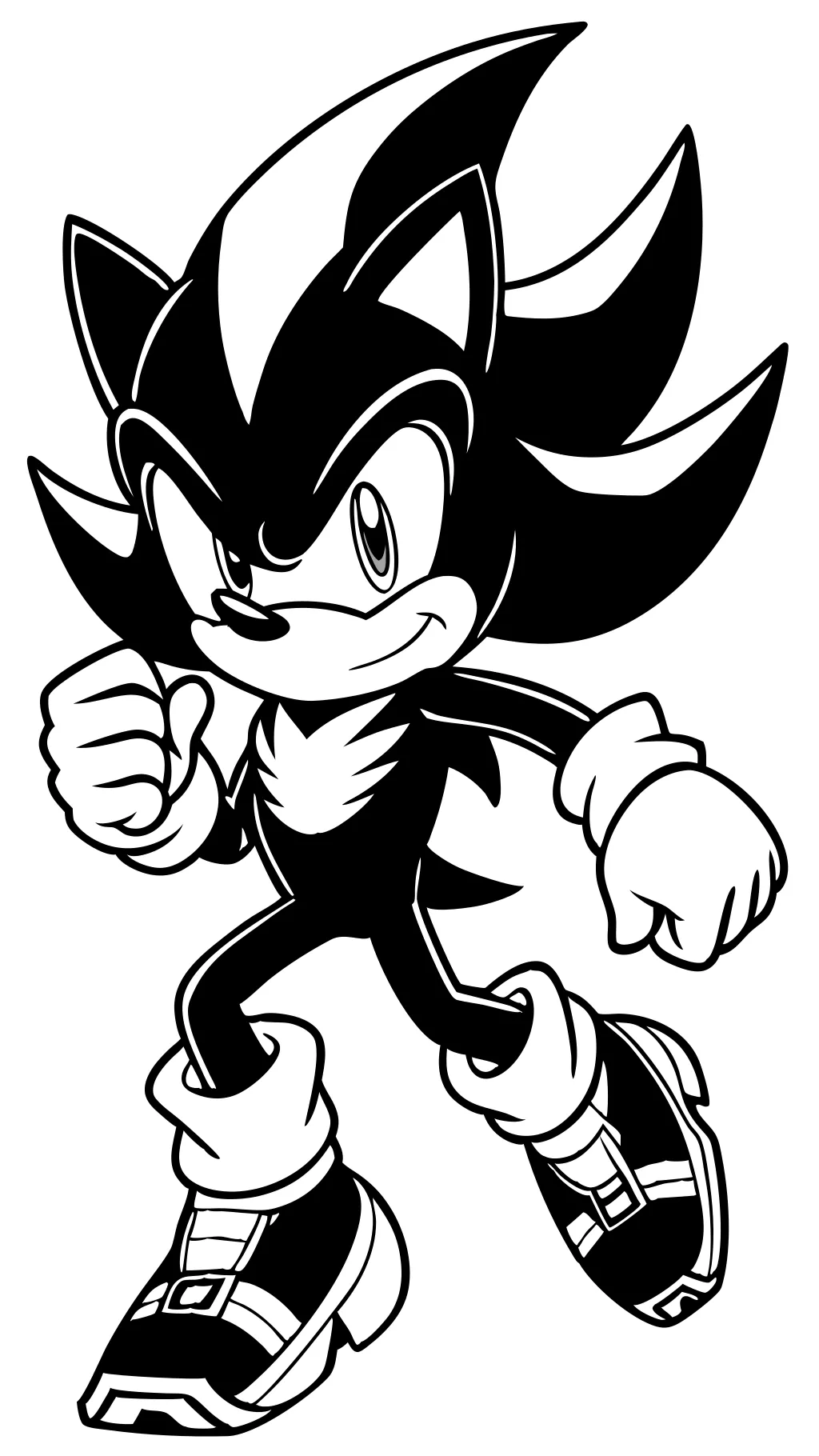 shadow and sonic coloring pages